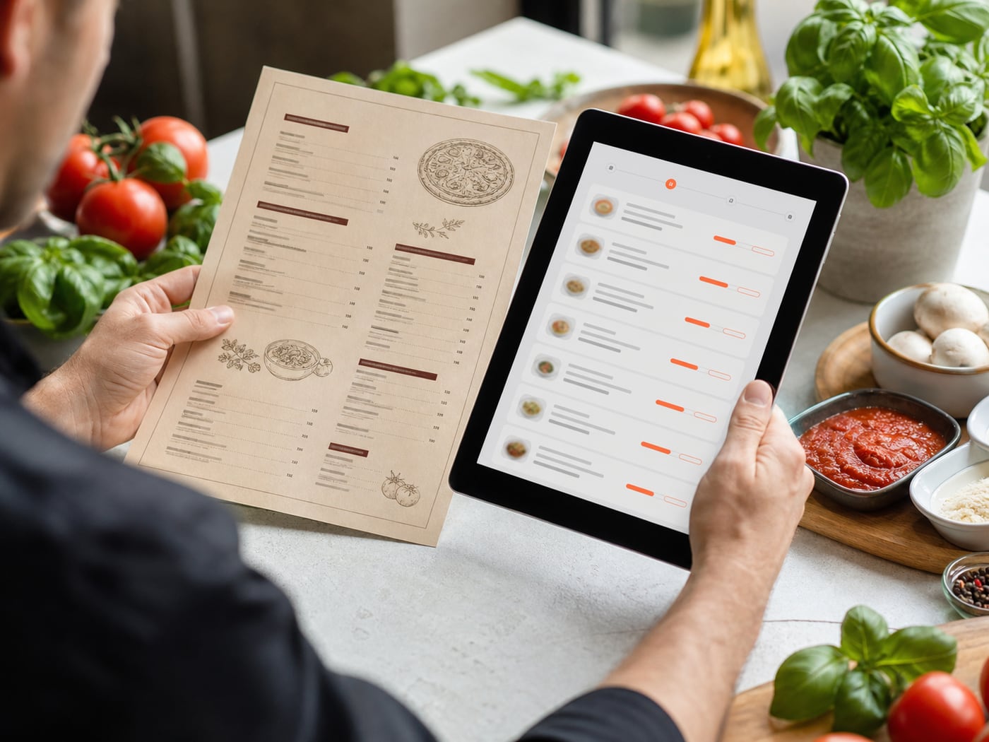 Speisekarte wird per Tablet digitalisiert